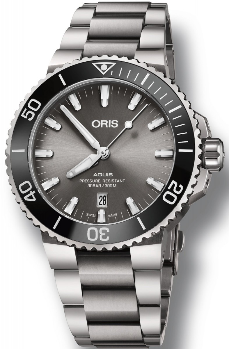 Oris Aquis Titanium 73377307153 - Juwelier van Hooff