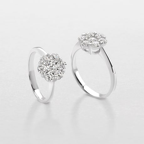 Giorgio Visconti diamanten ring witgoud ABX12293