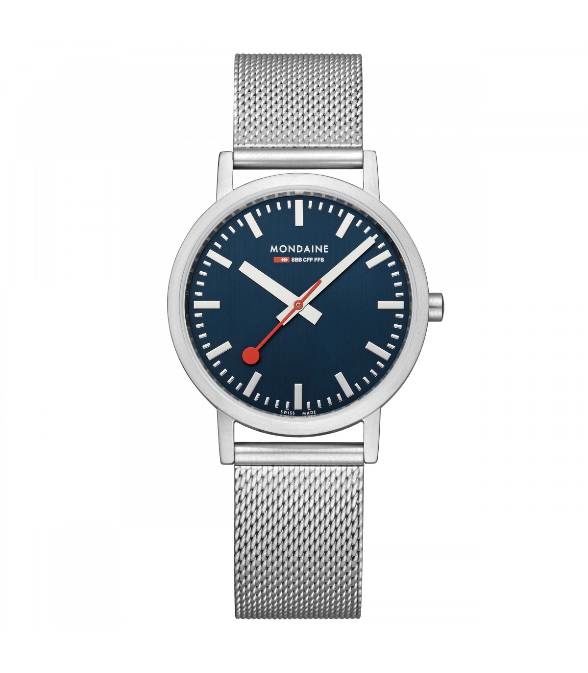 Mondaine classic Blu horloge M6603031440SBJ