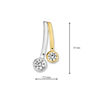 Excellent hanger bi-color zirkonia - HV426549