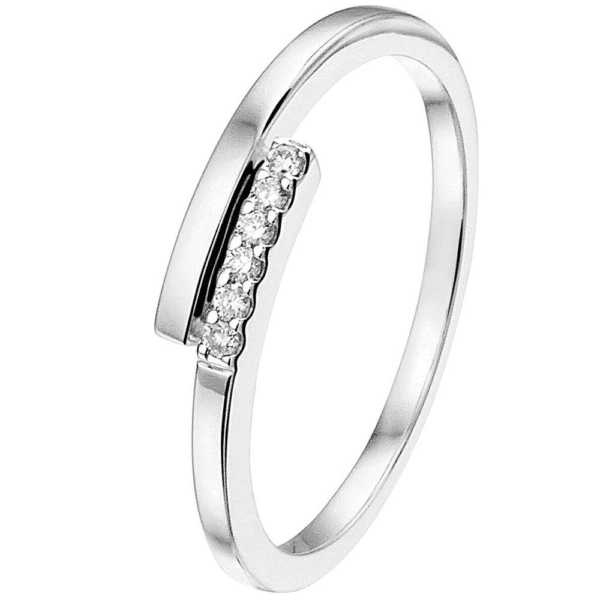 ring fantasie met diamant