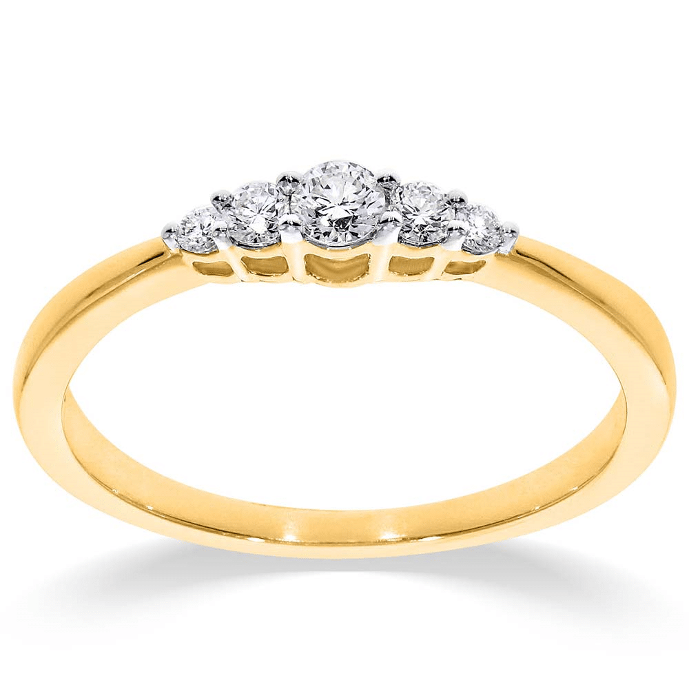 ring fantasie met diamant