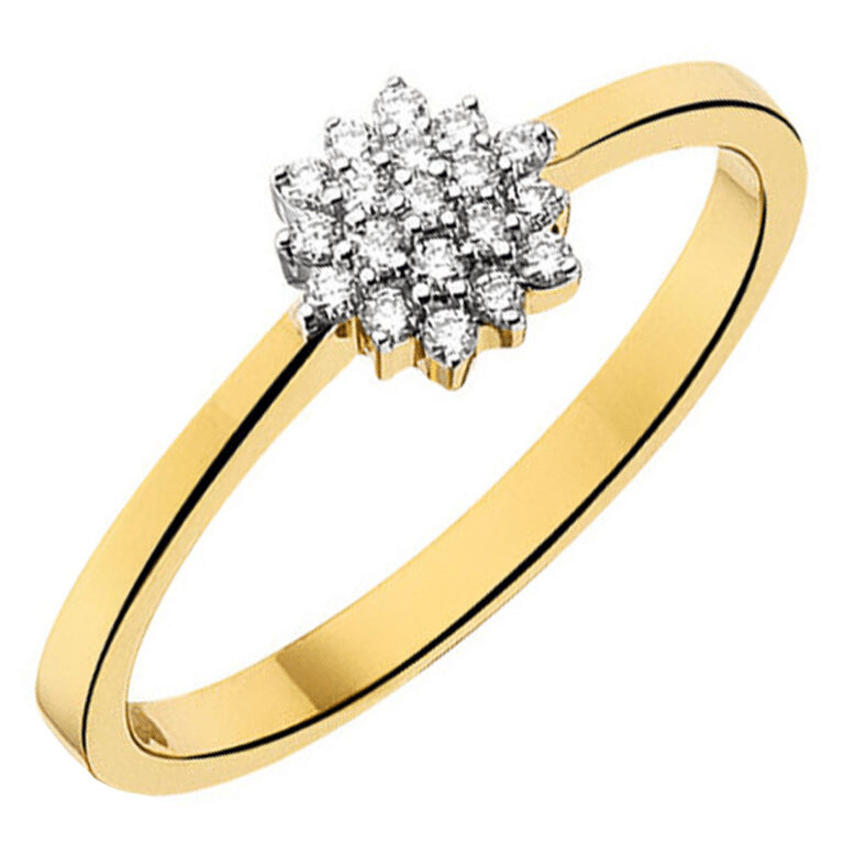 Ring fantasie met diamant