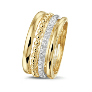 ring fantasie met diamant