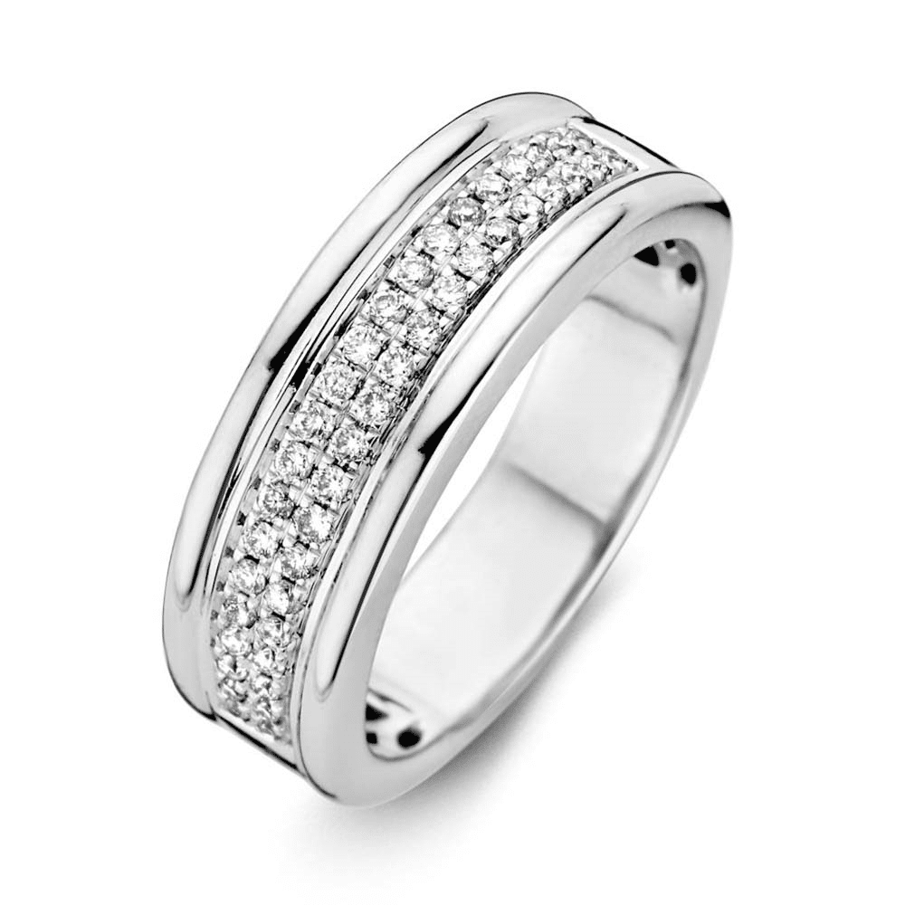 ring fantasie met diamant