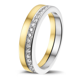 ring fantasie met diamant