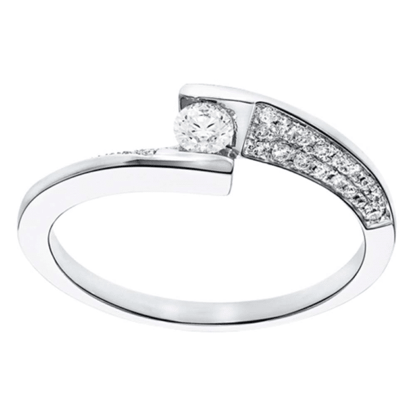 ring fantasie met diamant