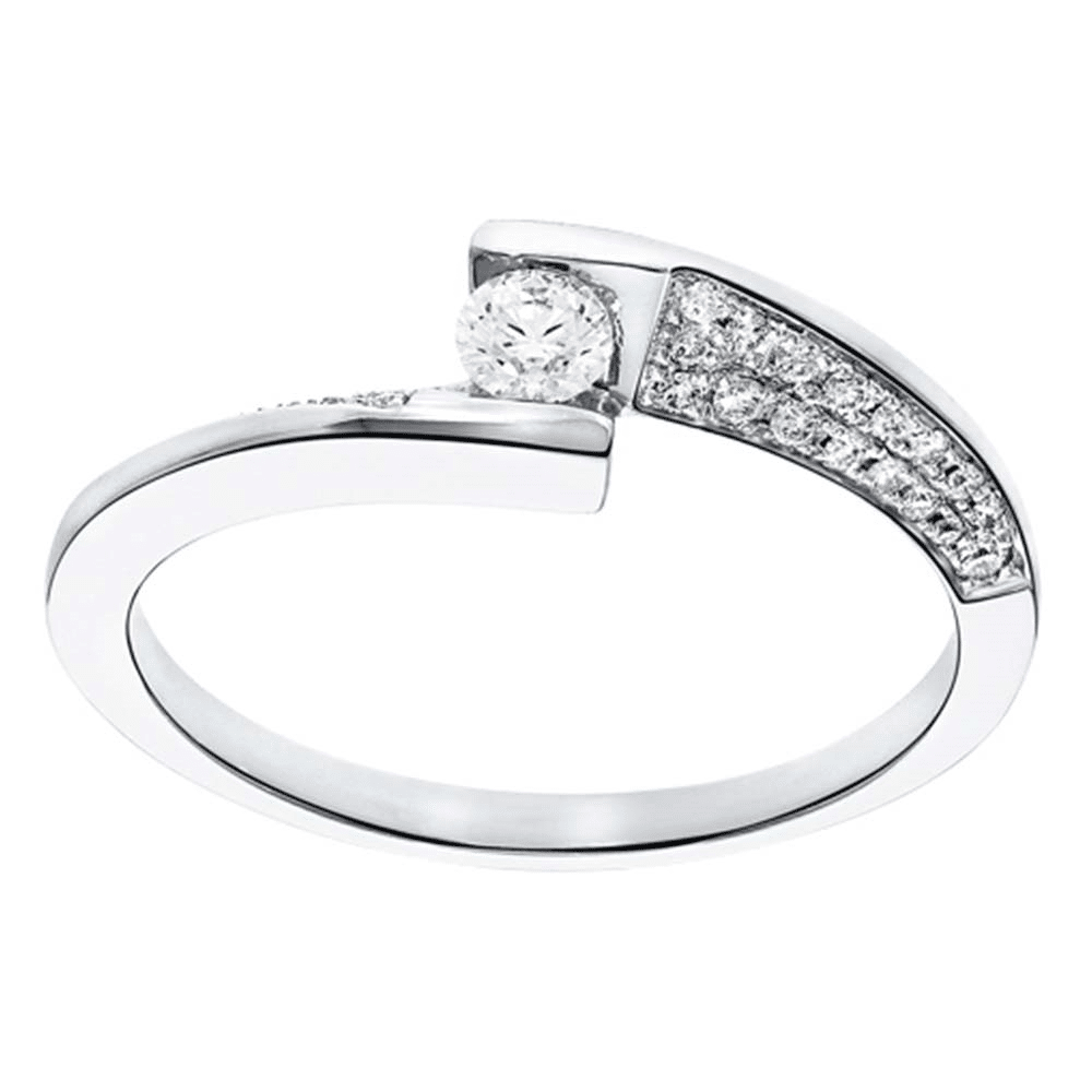 ring fantasie met diamant