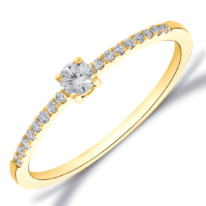 Geelgouden ring met diamant GGA2928