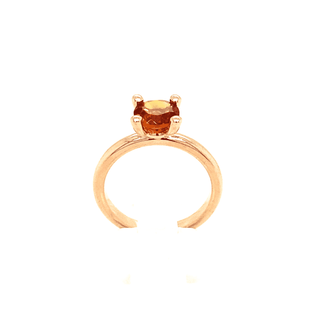 Roodgouden ring met Madeira Citrien "Juweel uit de Peel"