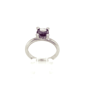 Witgouden ring met Amethyst "Juweel uit de Peel"