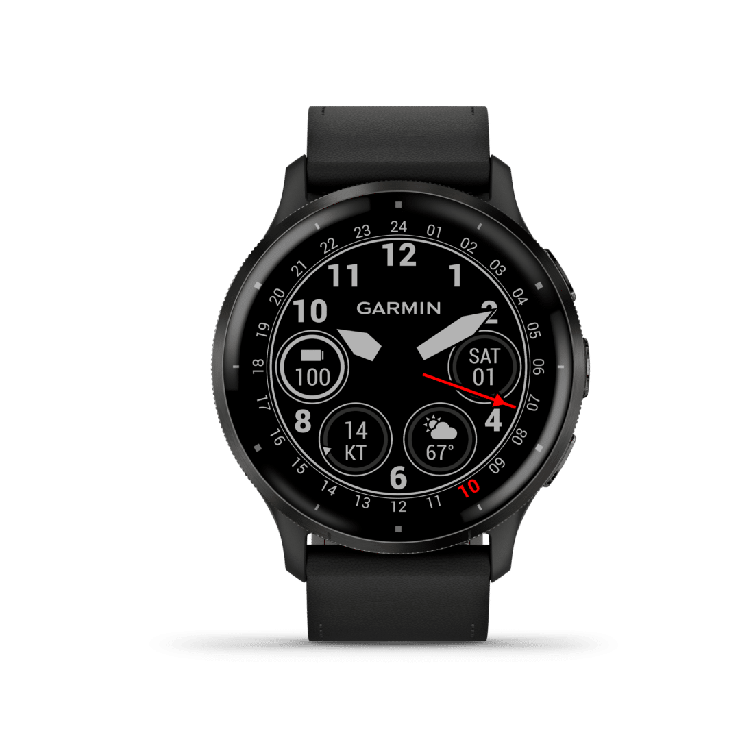 Garmin Venu 3 met zwart leder band – 010-02784-52