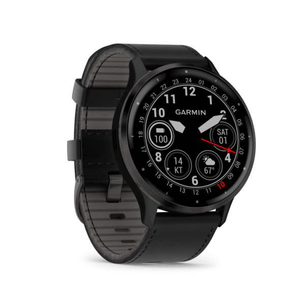 Garmin Venu 3 met zwart leder band - 010-02784-52