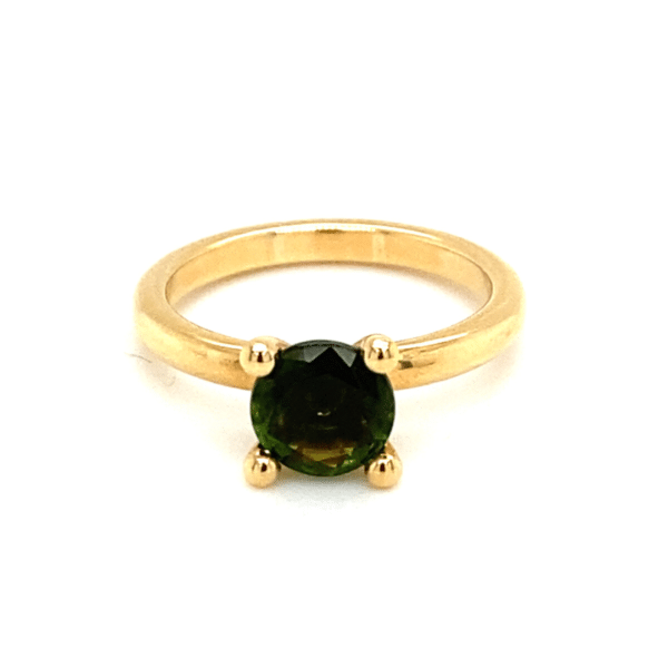 Geelgouden ring met Toermalijn