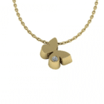 Minioro goud met diamant