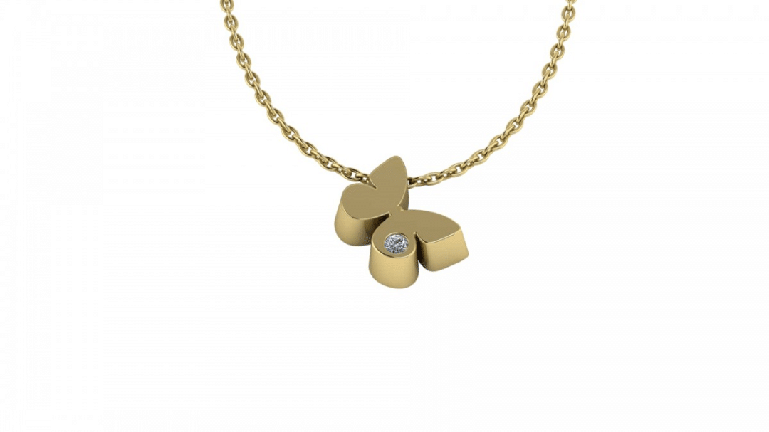 Minioro goud met diamant