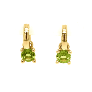 Peridot hangers voor creolen