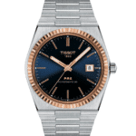 TISSOT PRX POWERMATIC 80 STEEL ; 18K GOLD BEZEL - T9314074104100