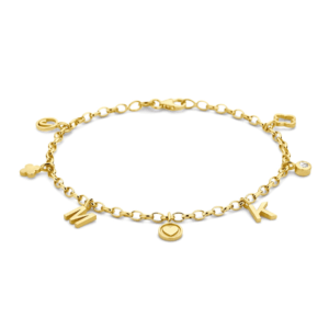 Armband met Ovalia1, Hangleaf open en Hangsymbool hart - 11365/11381/11080/11380
