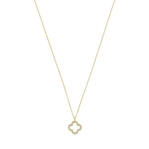 Collier met Hangleaf pavé - 11404