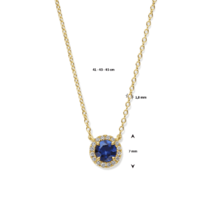 collier saffier en diamant 0.05ct - 4031837