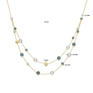 collier sky blue en london blue topaas - 4031340