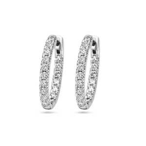 klapoorringen lab grown diamant 0.96ct (2x 0.48ct) - 4106180