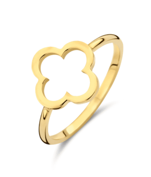 Minioro Golden Leaf ring open - 11363
