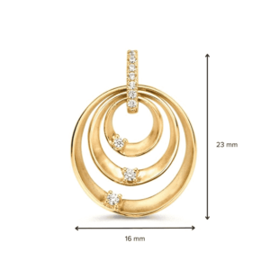 Fantasie hanger met zirkonia - HH128034