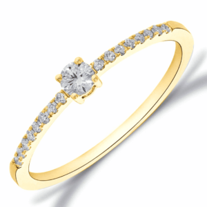 Geelgouden solitair ring - GGA1623