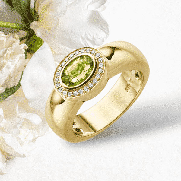 ring fantasie met diamant - GBG0050