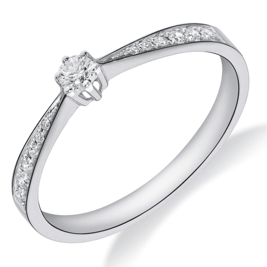 ring fantasie met diamant - GGA2686