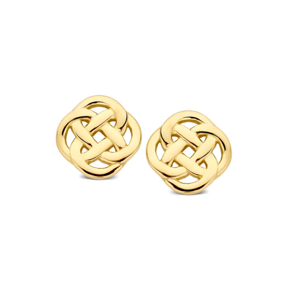 Excellent oorstekers geel goud OE107469