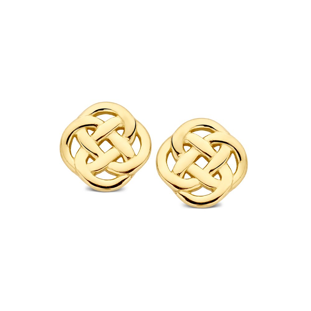Excellent oorstekers geel goud OE107469
