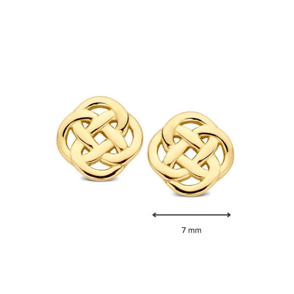 Excellent oorstekers geel goud OE107469