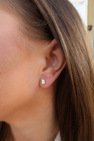 Oorstekers Diamant LabGrown emerald - GWO14