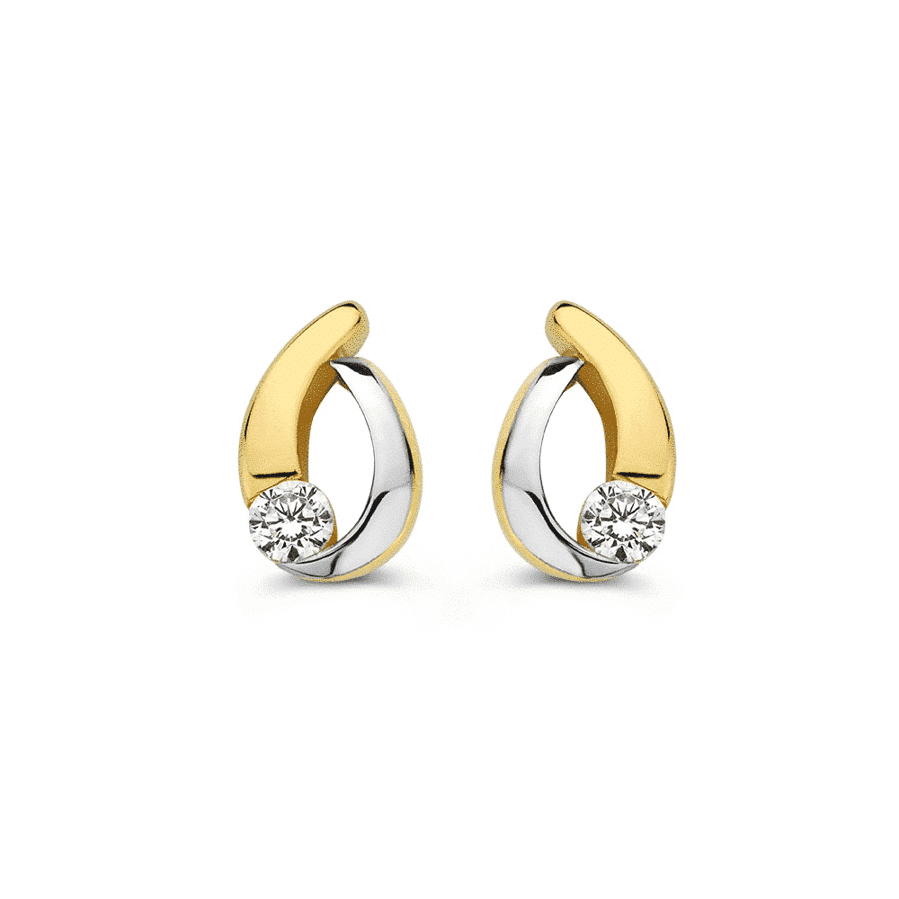 Oorstekers fantasie met zirkonia - OB427817
