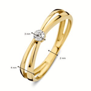 Ring fantasie met zirkonia - RB127865