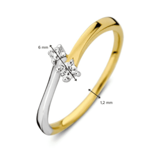 Ring fantasie met zirkonia - RB427863