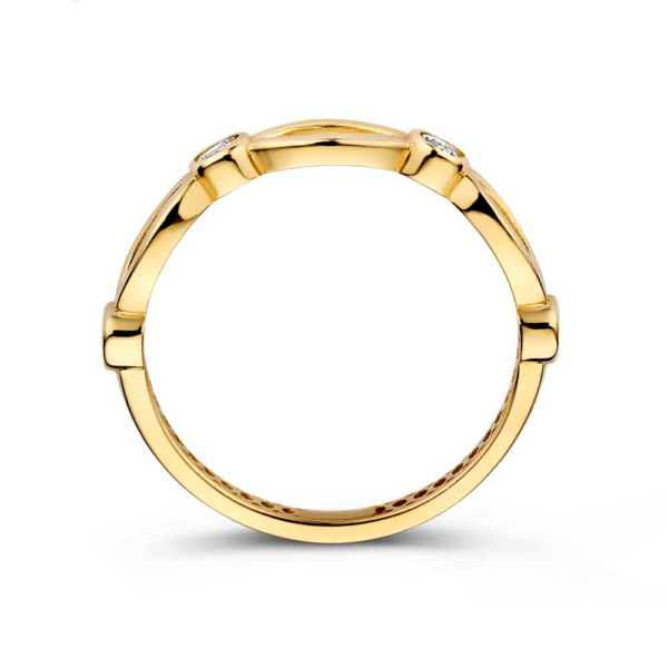 Ring fantasie met zirkonia - RM127991
