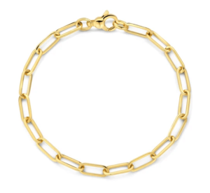 Armband paperclip 18cm massief - 11441