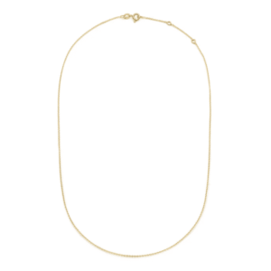 Geelgoud Milestone Halo Augustus met collier 1.0mm - 11488/11006