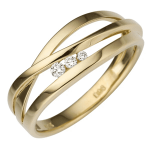 Fantasie Ring met briljant - GB0788