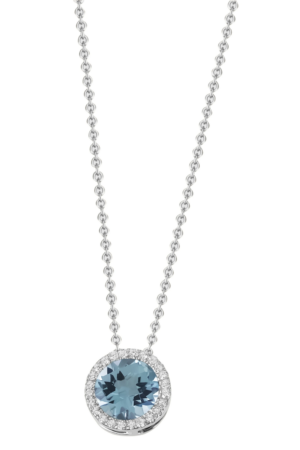 witgouden hanger met topaas en diamant rondom - 5-10247-52-0718